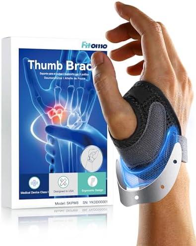 CMC Thumb Brace with Shape-memory Restriction Splint for Osteoarthritis, CMC Joint Thumb Arthritis Brace Stabilizer for Basal Thumb Arthritis Pain Relief and Support, Medium, Right Hand, 1 Pack