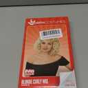 fun shack Blonde Bob Curly Wig, Platinum Short Curly Hair Wig for Women, Perfect for Parties and Events, One Size