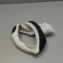 Nappa Leather Steering Wheel Cover for Tesla Model 3/Y 2016-2025 2026 Juniper/Highland, Non-Slip Breathable Tesla Model 3/Y Steering Wheel Protector, White