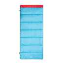 Coleman Flatlands 30/40/50°F Adult Sleeping Bag, Made from 100% Recycled Material, Big & Tall Options, Cool-Weather Sleeping Bag, Blue
