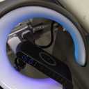 BKDRL Bluetooth Speaker Wireless Charger with Portable Small Mini Speaker,Wireless Atmosphere Lamp,Multifunctional RGB Night Light Alarm Clock & Charging Station,App Control (Black) (ZORAST-803)