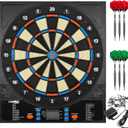 CyeeLife Electronic Dartboard with Soft Darts and Extra Accessories,8 Players&34 Games&255 Variations