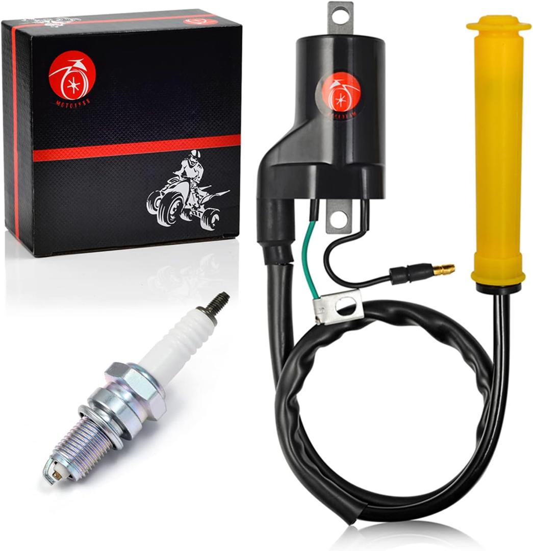 MOTO1988 Ignition Coil & Spark Plug For Honda 400EX TRX400EX 1999-2006