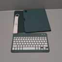 Compatible for iPad Air 11-inch/ 10.9" Air 5th 4th Generation Case with Keyboard - Backlit Detachable, Folio Cover with Pencil Holder for iPad Air 11 Inch M3/M2, Air 5/ Air 4 (Pine Green)