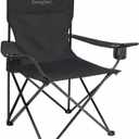 SUNNYFEEL Portable Camping Chair 300LBS for Adults with Carry Bag, Black, 37.40" W x 22.64" D x 38.19" H
