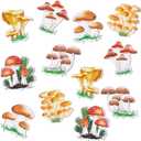 Konohan 12 Pcs Mushroom Fridge Magnets, Cute Aesthetic Refrigerator Magnets, Vintage Cottagecore Kitchen Decor for Fridge, Whiteboard, Locker, Colorful Mushroom Decor Magnet Set