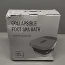 UNIFULL Collapsible Foot Spa Bath with Heat and Massage Rollers, Bubble, Foot Pedicure Kit, Temperature Control, Red Light, Pedicure Foot Spa, Foot Bath