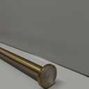 Ivilon Tension Curtain Rod - Spring Tension Rod for Windows or Shower, 54 to 90 Inch. Warm Gold