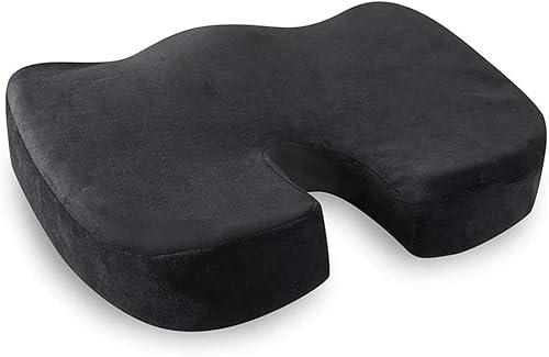 Doraaa Memory Foam Car Seat Cushion Lower Back Support Pillow - Black