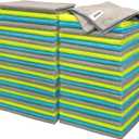 FIXSMITH Microfiber Cleaning Cloth - Pack of 50, Microfiber Towels for Cars 16 x 12 in, Highly Absorbent Cleaning Rags, Lint-Free, Streak-Free Cleaning Cloths for Car Kitchen Home Office