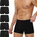 Battewa Cotton Incontinence Underwear for Men Light Protective Boxer Brief Leak Proof Underwear for Bladder Leakage 50ml, XL