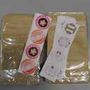 100 PCS Stand Up Pouches, 4 x 6 inch Kraft Paper Food Bags with Clear Window, Reusable Zipper Food Storage Bags Resealable Pouches for Foods, Coffee Beans, Snacks