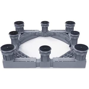 Washing Machine Stand Base Heavy Duty Fridge Stand Base Double Door Refrigerator Stand Pedestal Adjustable L:52-72cm Dryer Tumble Floor Trays Reinforced Anti-Vi,8 feet