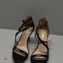 CELLENZ Stiletto Women High Heels: 4.3 Inch Comfortable Heels Prom Party Wedding, Peep Toe Platform Heels, Black White Silver Gold Strappy Heel Sandals, Size 8