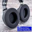 Oval Shape Virtuoso XT Cooling Gel Earpads for Virtuoso RGB Wireless, SE & XT Headsets - Softer Memory Foam, Added Thickness, Black