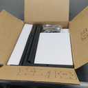 Vantic C Shaped End Table, Small Side Table for Couch and Recliner, Slide Under Sofa Tray Desk with Storage Bag for Living Room and Bedroom, Rustic Brown, 11.6"D x 16"W x 28"H