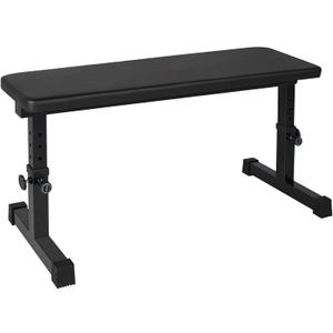 Adjustable Weight Bench Heavy Duty Steel Flat Workout Bench for Home Gym with Quick Assembly, Anti-Slip Base Multi-Functional Strength Training Bench for Full-Body Workouts