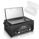 High Temperature Metal Tool Cleaning Box, 2L Dry Heat Cabinet Beauty Hair Nail Metal Tool Cleaning for Manicure Pedicure Barber, with 0-60 Min Timer & 50-220 Temp Settings, Plastic Sterilization Tray