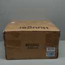 Huuger Nightstand with Charging Station, USB-C Port, Fluted Night Stand Set of 2, Bed Side Table with Drawer, Solid Wood Feet, Open Storage, End Table with Raised Edge, for Bedroom, Natural