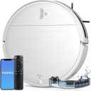 MAMNV Robot Vacuum and Mop,2 in 1 for Carpet & Hard Floor, Robotic Vacuum Cleaner with Alexa/Voice/App, Powerful & Quiet for Pet Hair, Slim 2.87",Self-Charging & Zigzag Path Cleaning (White)