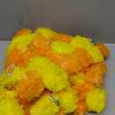 5 PC - 4.5 feet Marigold Garland | Indian/American Wedding Party Mantle Decoration | Faux Garlands Wedding Garland | Diwali Decoration | Spring Bush Floral | (Yellow Orange)