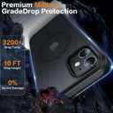 2 x Magnetic for iPhone 11 Phone Case-Compatible with MagSafe-Slim Translucent Matte-Military Grade Drop Protection Phone Case for iPhone 11 6.1",Translucent Black