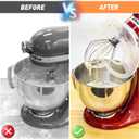 Bowl Cover Compatible with KitchenAid 4.5-5 Qt Tilt-Head Stand Mixer Bowl Covers with Extra Pouring Window, Dishwasher Safe Lid to Prevent Spilling (Pack of 1)