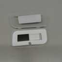 Flash Drive 64GB Crystal Transparent Rectangle Genuine Glass LED Light Waterproof USB Clear Thumb Stick Memory Storage Memoria Jump Pen Drive Unique Cool Fun Novelty Sweet Wedding Photography Gift (Black)