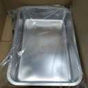 Stainless Steel, Medium | Dishwasher safe, Heavy-duty, Reinforced corners, Great for Steam Tables, Buffets, Catering and Food Preparation