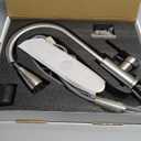 HANGE Kitchen Faucet with Pull Down Sprayer,Brushed Nickel Kitchen Sink Faucet 1-3 Hole Single Handle High Arc Stainless Steel Commercial Modern Kitchen Faucets for RV,Laundry,Bar,Utility,Farmhouse