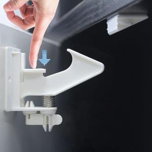 Vmaisi 10 Pack Cabinet Locks for Babies Child Safety Latches - 3.5 Inches Longer Baby Proofing Cabinets Drawer Lock with Adhesive Easy Installation