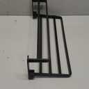 BOZWELL Bathroom Lavatory Towel Rack with Two Towel Bars,24-Inch Towel Holder with Shelf BZ205-A (Matte Black)