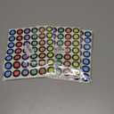 3 x 1-40 Numbers Round Labels Stickers, 1 Inch Self-Adhesive Small Number Stickers Colorful Border Round Label for Classroom, Office, Organizing Inventory Storage (504Pcs)