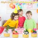 IJRPLM 50pcs 5oz 125ml Muffin Liners Cups with Lids (gold),50 Pack Baking Cups with Lids,5oz Aluminum Foil Cupcake Cups Muffin Liners, Standard size