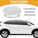 4 Pcs 57mm 2.24" OD - Universal Car Wheel Hub Center Caps - Car SUV Trucks Auto Hub Covers Scratch Resistant Rustproof - Durable Plastic Chrome Silver Tone