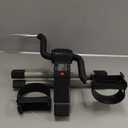 Folding Pedal Exerciser - Mini Exercise Bike Under Desk Bike Pedal Exerciser with LCD Display for Arms and Legs Workout, Portable Desk Bike Peddler Machine for Adults & Seniors (Silver & Black)