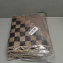 LIVEBOX Easy Jute Runner Rug for Entryway, 2x6 Runner Rug Kitchen Rugs Non Slip, Washable Black Checkered Indoor Runner Rugs for Laundry Room Bedroom, Carpet Runners for Hallway 6ft