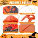 Tuhangcc Halloween Goose Outfits Set,Fantastic Pumpkin Goose Costume,Adjustable headscarf and cloak for 23" Goose Outdoor Patio Yard Lawn Decoration and Halloween party