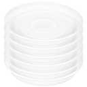 Bleuhome 6 Pack Plant Saucer Tray, 4 5 6 8 10 12 13 15 17 19 inch Plant Saucers, Heavy Duty Plastic Plant Drip Trays for Indoors, Flower Plant Water Tray, Plant Trays for Pots Base (6 inch, Clear)