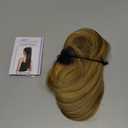 BARSDAR Highlight Straight Wrap Ponytail Extension - 30 Inch Long Straight Wrap Around Ponytail for Women, Clip in Ponytail Extensions Synthetic Highlight Pony Tails Hairpieces (Blonde & Medium Brown)