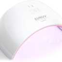 SUNUV UV Nail Lamp, Nail Dryer for Gel Nail Polish UV Light for Gel Nails with Sensor 2 Timers SUN9C Pink Gift for Women Girls
