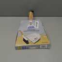 MR.SIGA Dustpan and Brush Set, Portable Cleaning Brush and Dustpan Combo with Bamboo Handle, White, 1 Set
