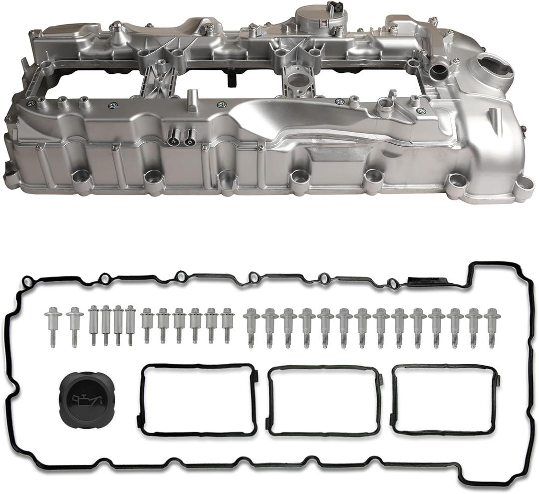 MITZONE Aluminum N55 Valve Cover Kit Compatible with BMW 2011-2019 X3 X5 X6 2010-2018 535i 335i 640i 2013-2015 740i 740Li 3.0L 4.4L 6.0L11127570292
