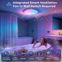 Bathroom exhaust fan with light and bluetooth speaker, Medium