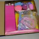 Play-Doh Barbie Hearts and Hair Set, Make Doll Clothes with Modeling Compound & 10 Fashion Accessories, Arts & Crafts for Girls & Boys 5+