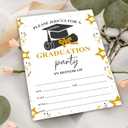 2 x 2025 graduation party invitations - 20 Graduation Invitation Letters with Envelopes, Star Bachelor Hat Fill in style invitation card, For university and masters Grad Party celebrate Supplies - A06