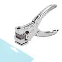 T-Slot Hole Punch Heavy Duty - Handheld Punch for ID Cards, Plastic, Cardstock, Cardboard & PVC - Sharp Visible Blade Edge, Durable Zinc Alloy Construction, Easy Spring Action for Fast, Clean Holes