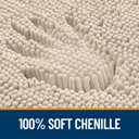 OLANLY Large Bathroom Rugs 70x46, Extra Soft Absorbent Chenille Bath Rugs, Rubber Backing Quick Dry, Machine Washable Bath Mats for Bathroom Floor, Tub and Shower, Home Decor Accessories, Sand