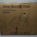 Suteck Zero Gravity Chair, 29" Lounge Chair w/Removable Cushion & Headrest, Reclining Camping Chair w/Upgraded Lock, Large Cup Holder and Footrest, Reclining Patio Chairs Recliner for Indoor Outdoor (29inch, Blue&black-xl)