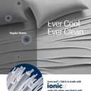 REST Evercool+ Starter Sheet Set, Full, Light Gray, Breathable Bed Sheet for Hot Sleeper and Night Sweats, with Pillowcases, Ionic+ Self-Cleaning Silver Yarn for Sensitive Skin, 3PCS No Flat Sheet